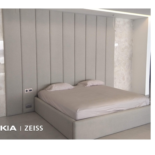 'Zenith' Upholstered Vertical Panel Bed