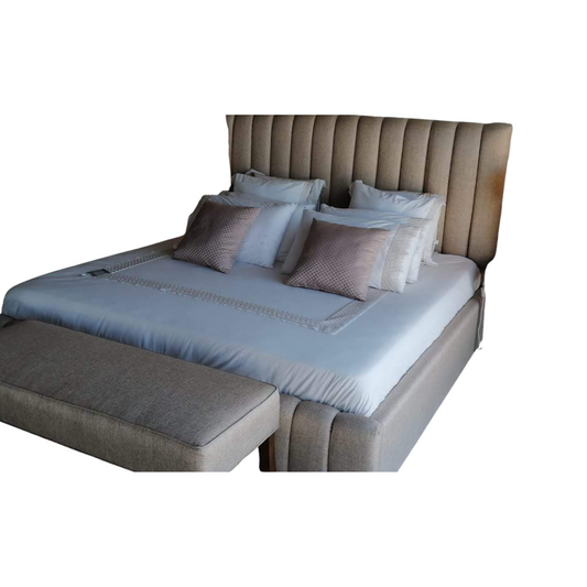 Avenue' Channel Tufted Storage Bed with Bench