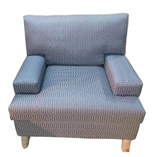 The 'Vesper' Geometric Accent Chair