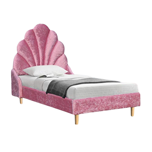 The 'Ariel' Seashell Upholstered Kids Bed